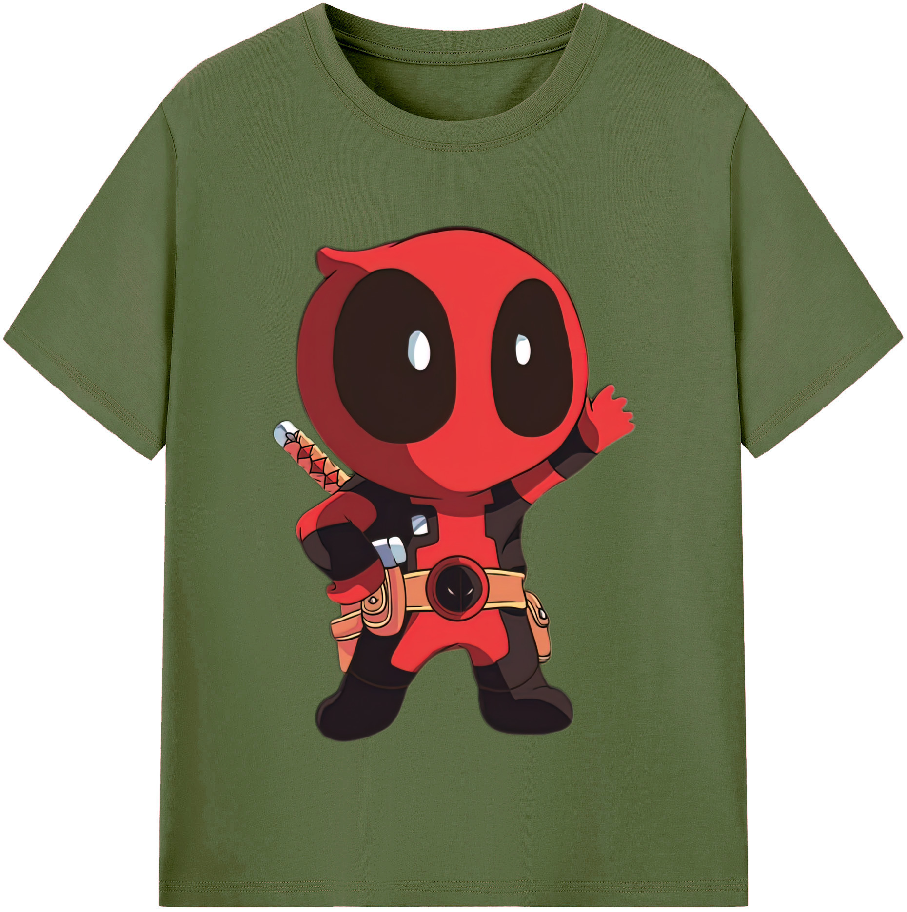 （画像用） Deadpool デッドプール 綿100％半袖Tシャツ（フロントプリント）